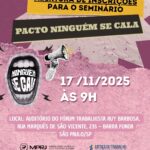 Seminário Ninguém Se Cala Contra a Violência de Gênero abre inscrições