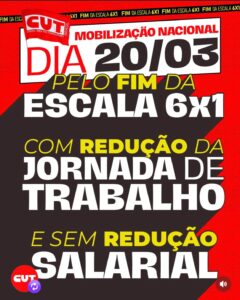 A escala 6×1 adoece, desgasta e tira o tempo de viver. Quem trabalha merece descanso, respeito e qualidade de vida