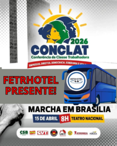 🚍✊ FETRHOTEL RUMA A BRASÍLIA COM ÔNIBUS LOTADO DE TRABALHADORES E TRABALHADORAS EM DEFESA DE DIREITOS! 🇧🇷🔥
