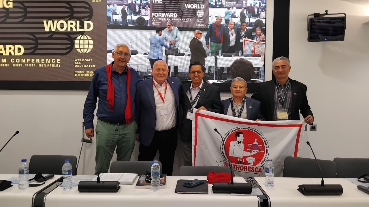 Presidente da Fetrhotel e e do Sinthoressor participa do Congresso Mundial da ITF, em Londres